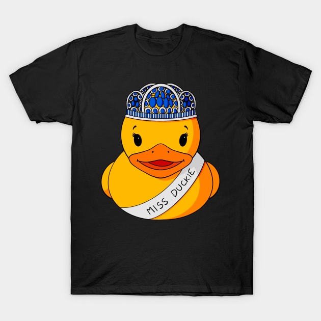 Beauty Pageant Winner Rubber Duck T-Shirt by Alisha Ober Designs